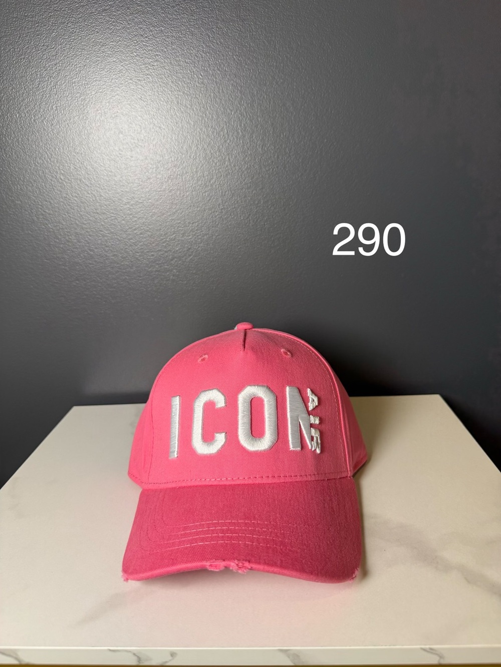 DSQUARED2 Hot Pink ICON Embroidered Baseball Cap